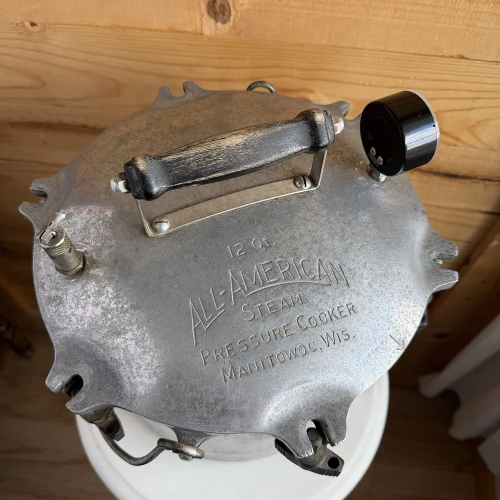 All American 12qt UNTESTED Canner Pressure Cooker Aluminum Pot Vintage + Parts